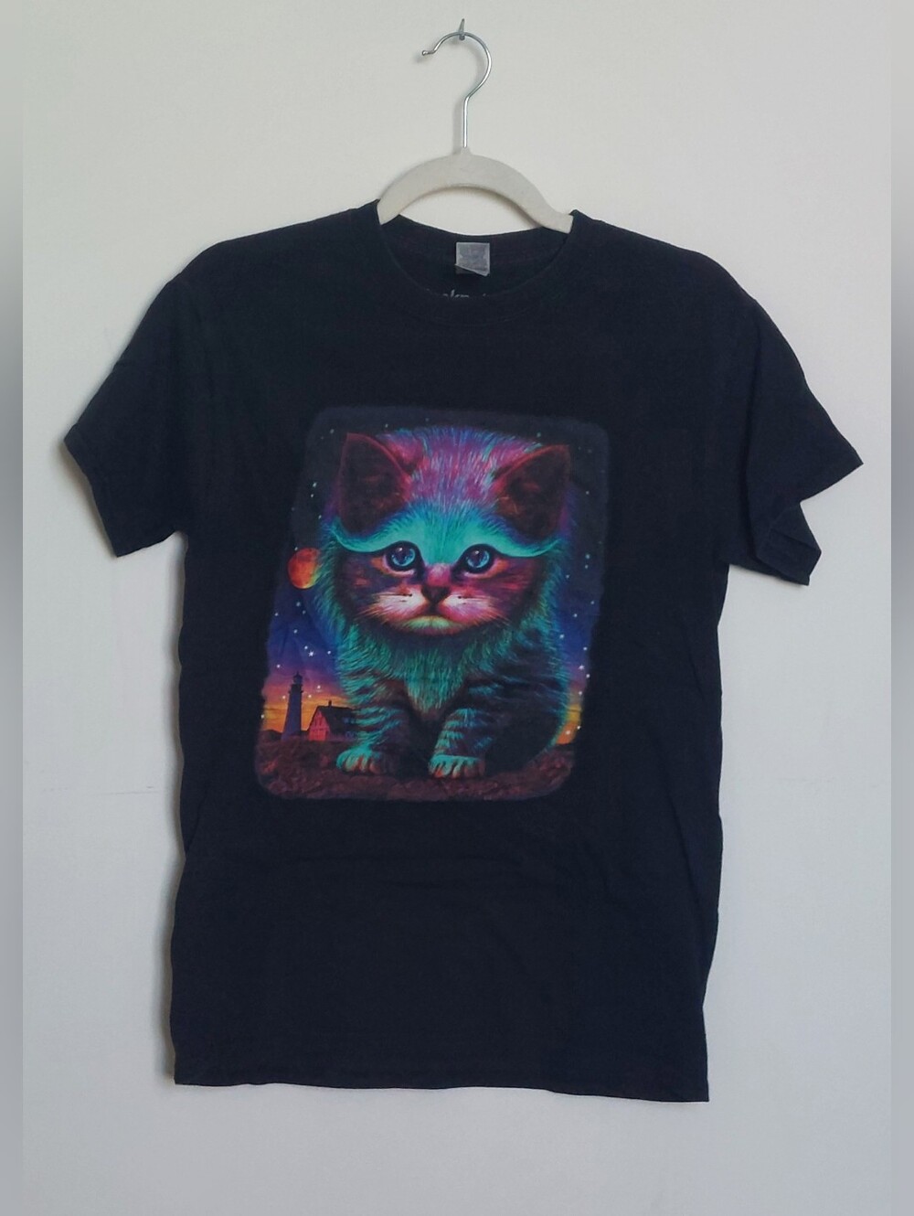 Psychedelic Cat Graphi T